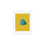  Seaglass on mustard, japandi minimalist Art Print Gallery Image 1