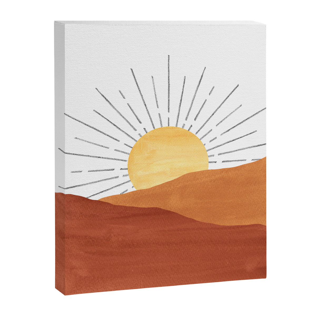 Terracotta desert sun Canvas Print Gallery Image 6