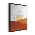 Terracotta desert sun Framed Canvas Print Gallery Image 2