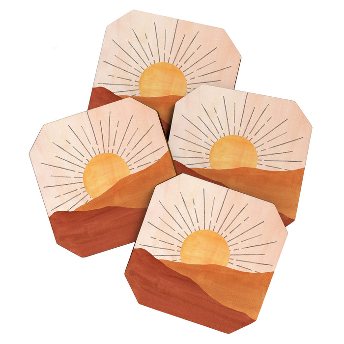 Terracotta sunrise Coaster Gallery Image 1