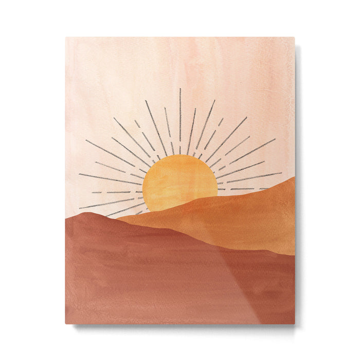 Terracotta sunrise Metal Print Gallery Image 1