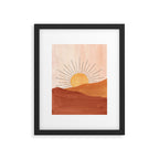 Terracotta sunrise Framed Art Print Gallery Image 5