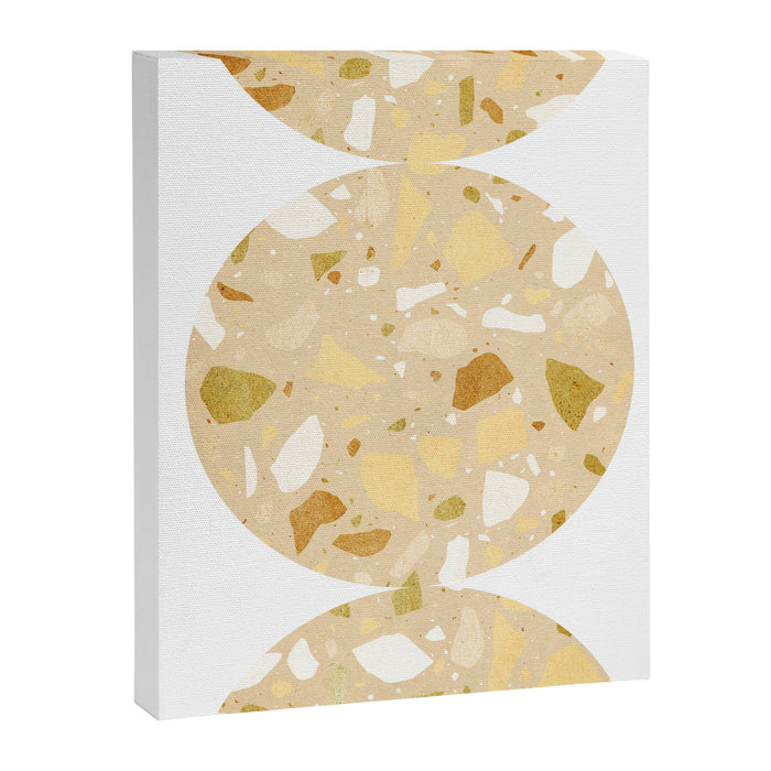 Terrazzo circle shapes Canvas Print Gallery Image 1
