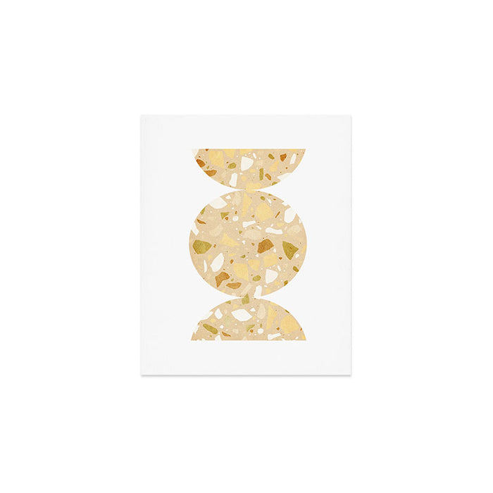 Terrazzo circle shapes Art Print Gallery Image 1