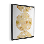 Terrazzo circle shapes Framed Canvas Print Gallery Image 2