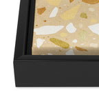 Terrazzo pattern Framed Canvas Print Gallery Image 3