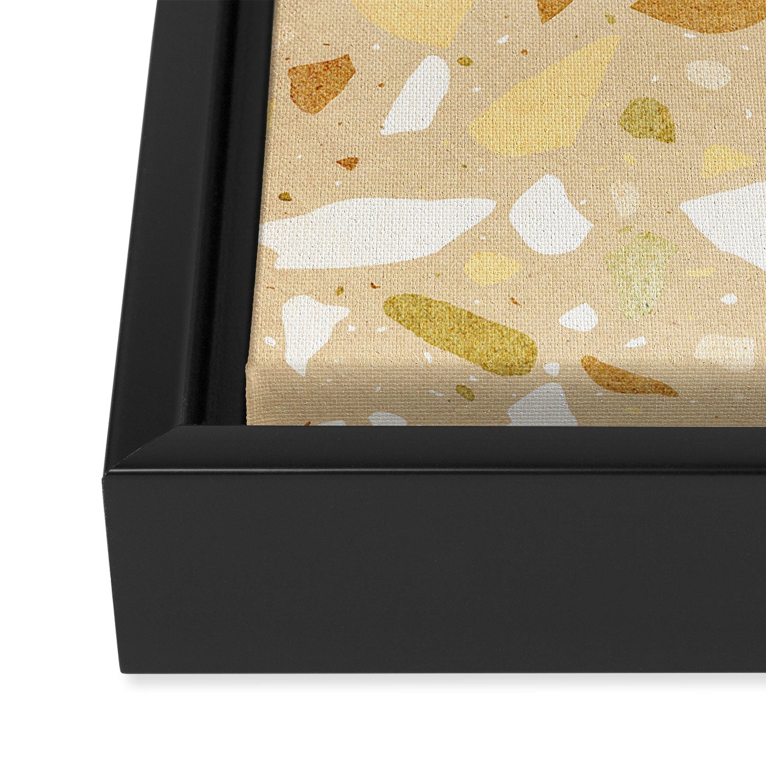Terrazzo pattern Framed Canvas Print Gallery Image 3