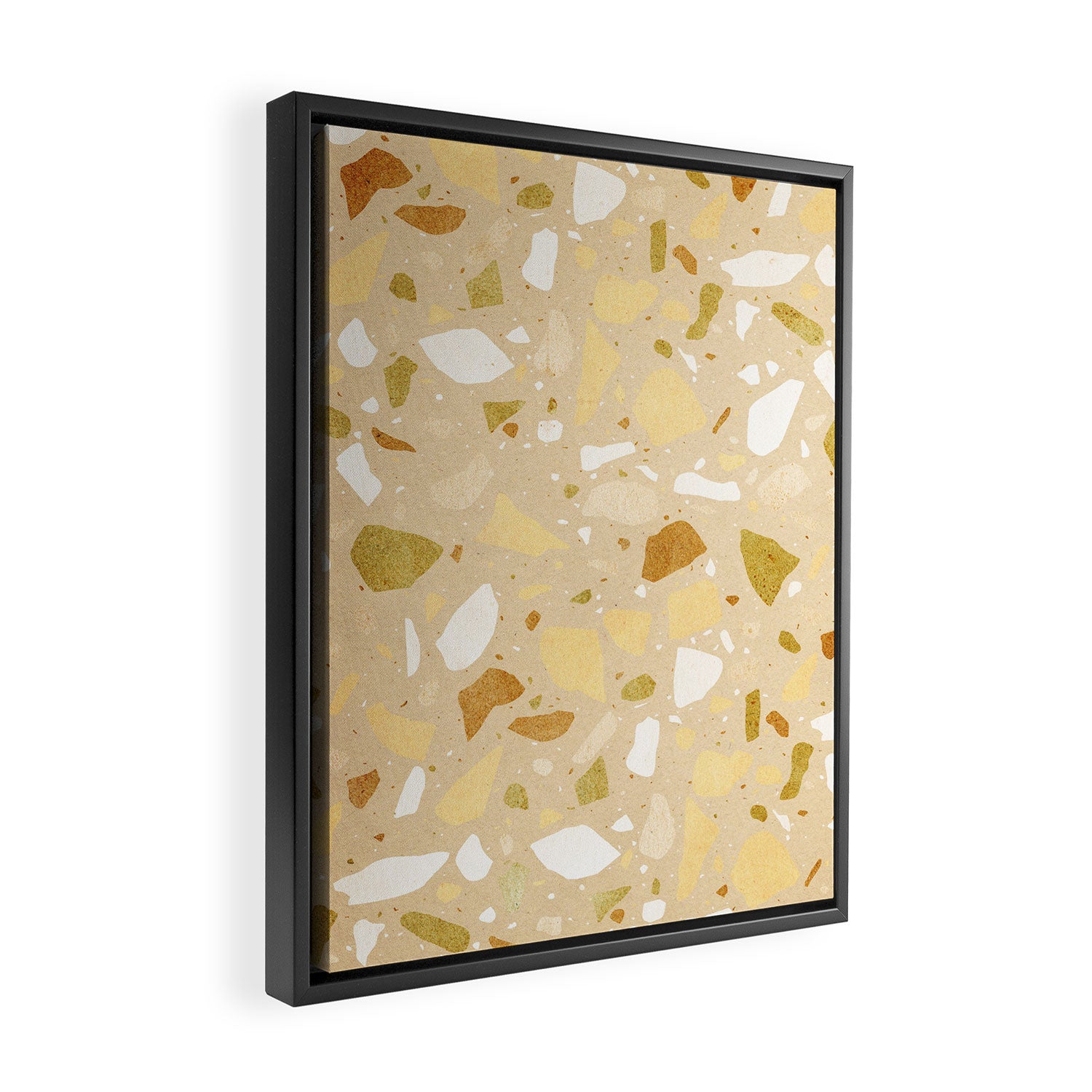 Terrazzo pattern Framed Canvas Print Gallery Image 2