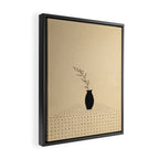 Vase and plant Framed Canvas Print Gallery Image 2