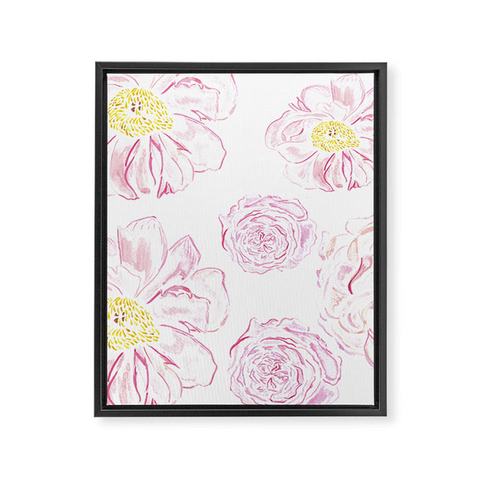 Abstract Flowers #society6 #buyart Framed Canvas Print Gallery Image 1