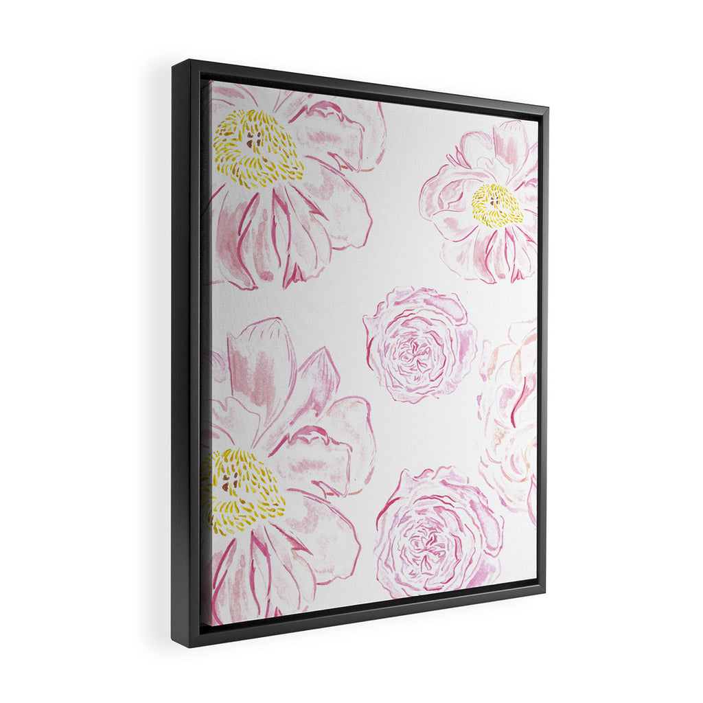 Abstract Flowers #society6 #buyart Framed Canvas Print Gallery Image 2