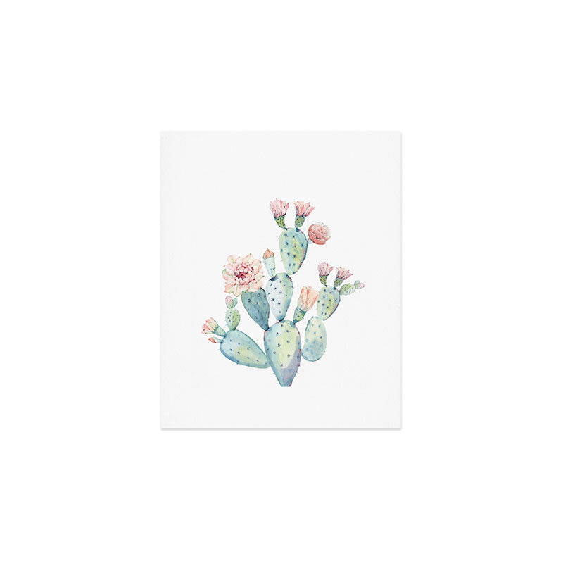 Cactus 2  White #society6 #buyart Art Print Gallery Image 1