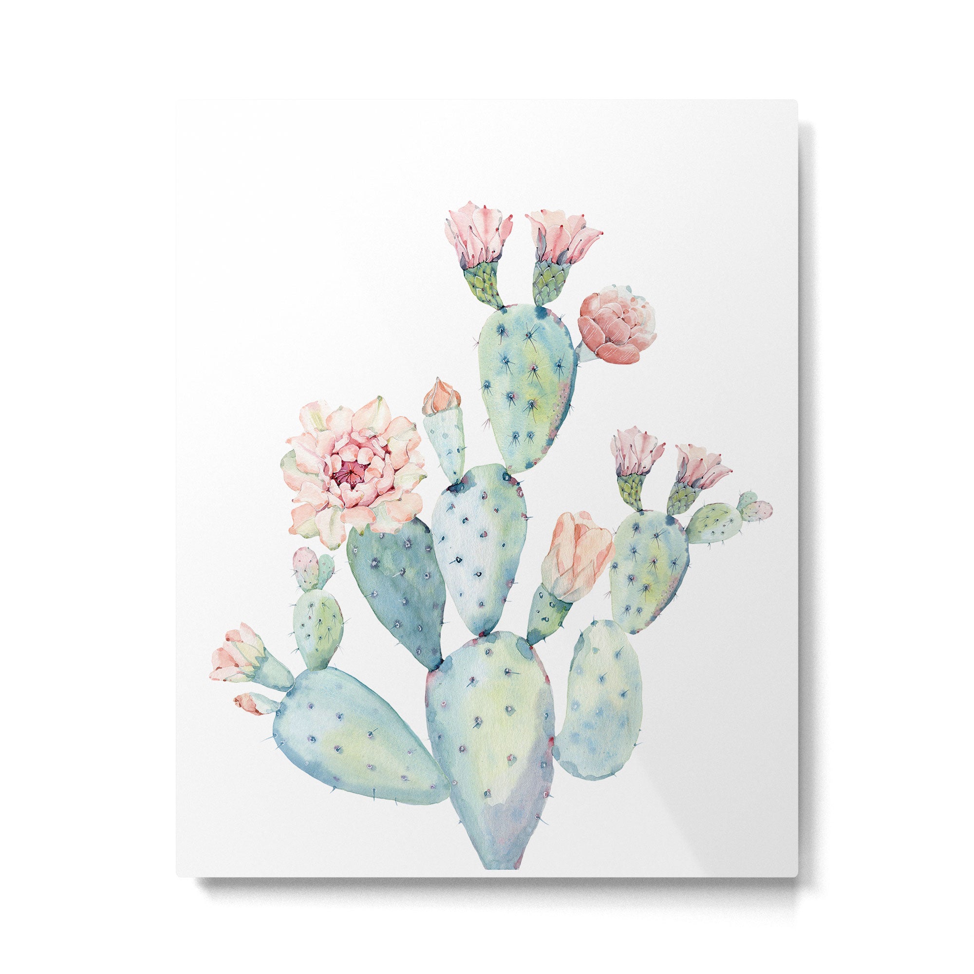 Cactus 2  White #society6 #buyart Metal Print Gallery Image 4