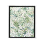 Green Tropical Leaves Framed Canvas Print Gallery Image 8