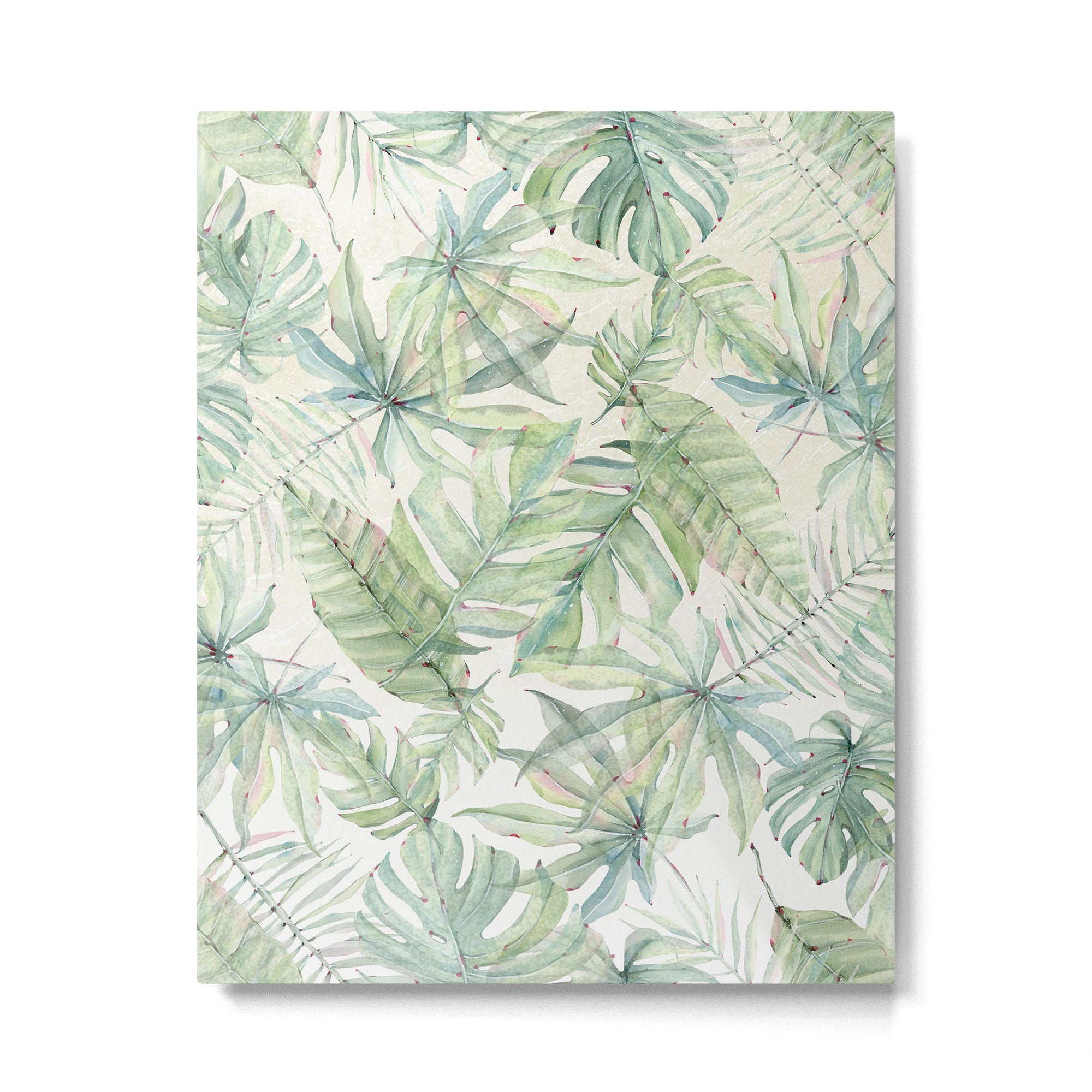 Green Tropical Leaves Metal Print Gallery Image 6