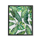 Jungle Leaves, Banana, Monstera #society6 Framed Canvas Print Gallery Image 8