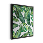 Jungle Leaves, Banana, Monstera #society6 Framed Canvas Print Gallery Image 2