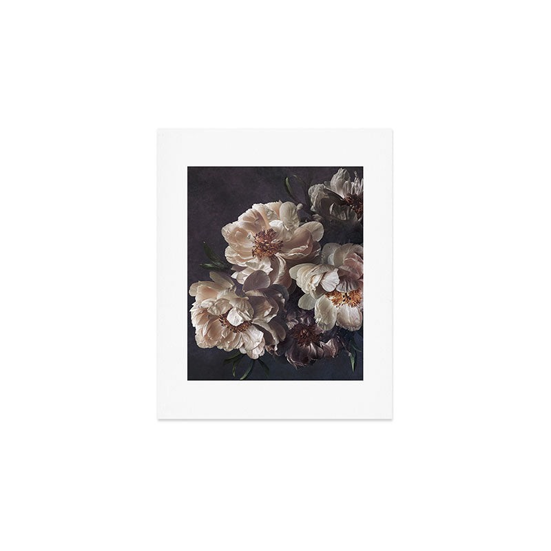 Midnight Peonies  Art Print Gallery Image 1