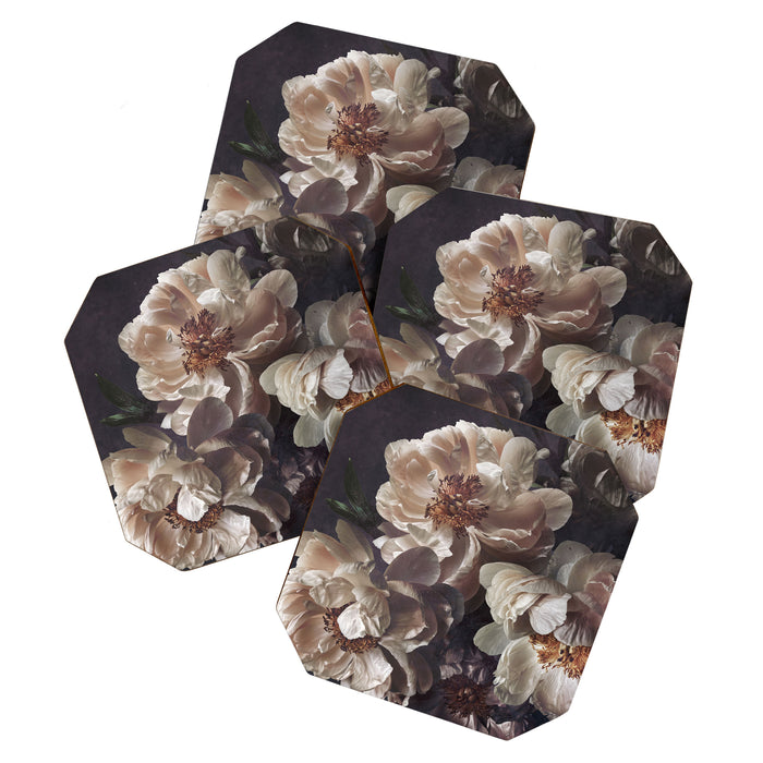 Midnight Peonies  Coaster Gallery Image 1