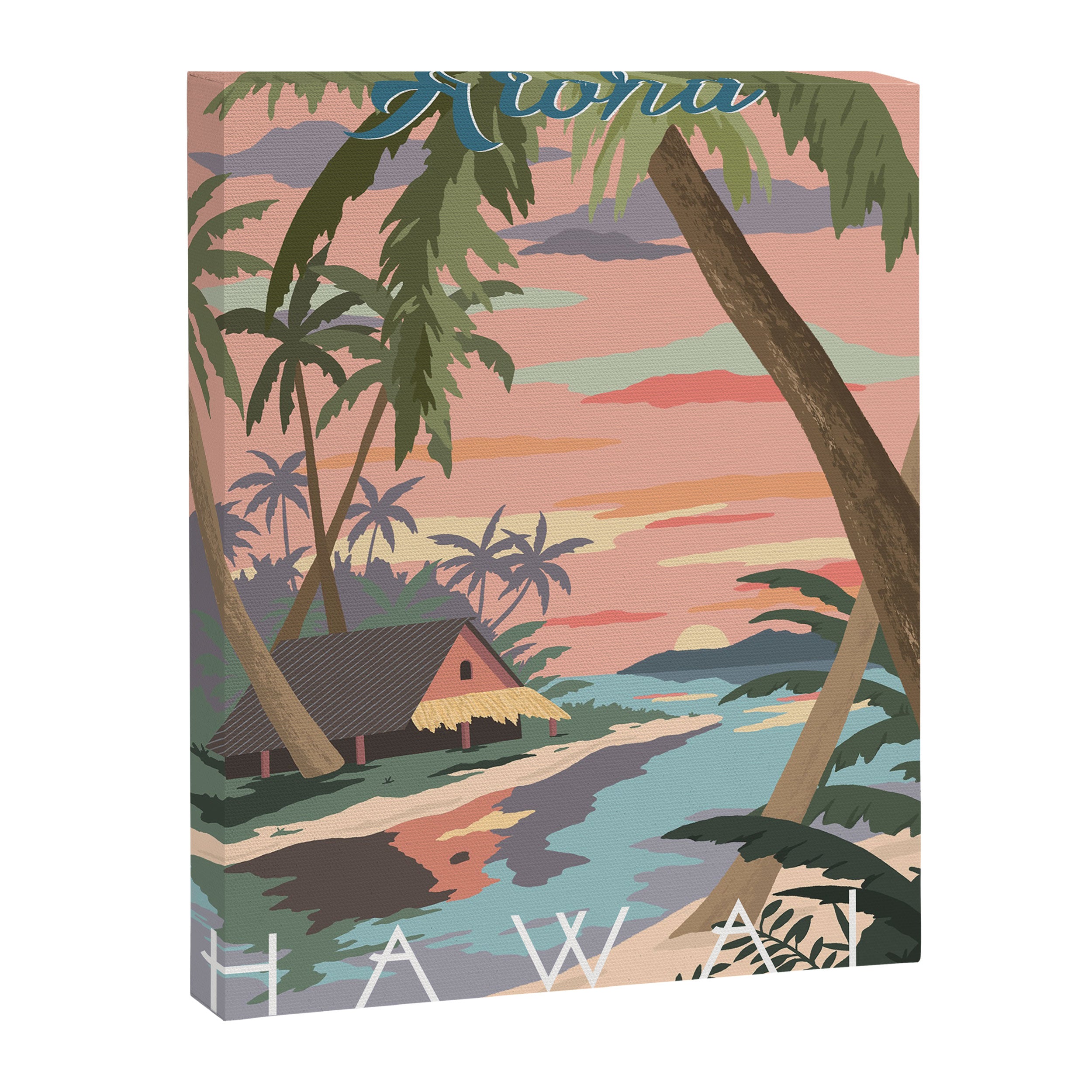 Aloha Hawaii Travel Poster Canvas Print Gallery Image 6
