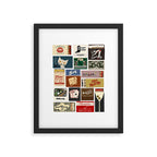 Cool Girl Matchbook Collage Art Print Framed Art Print Gallery Image 4