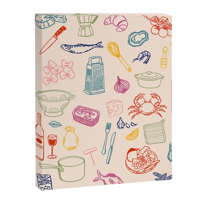 Kitchen Ingredient Art Print Canvas Print Gallery Image 1