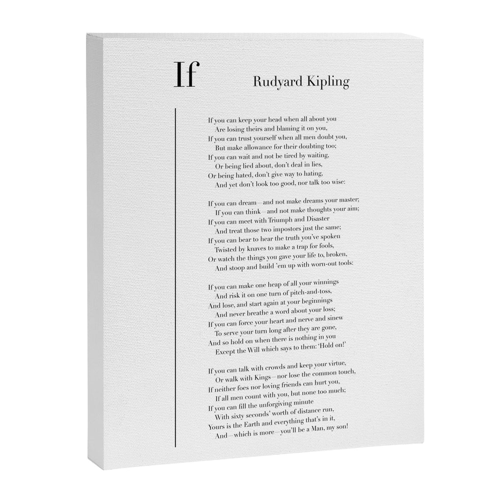 If by Rudyard Kipling Canvas Print Gallery Image 3