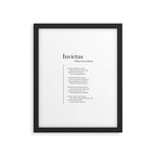 Invictus by William Ernest Henley Framed Art Print Gallery Image 6