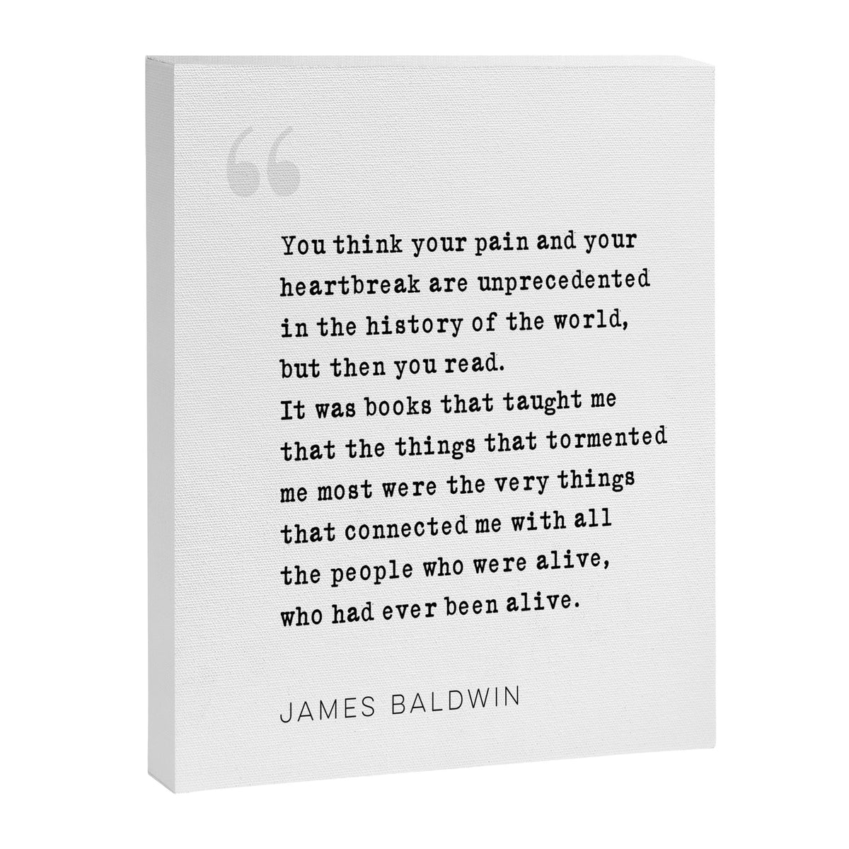 James Baldwin Quote on Books Canvas Print Gallery Image 8