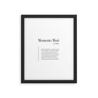 Memento Mori Quote by Leo Tolstoy Framed Art Print Gallery Image 6