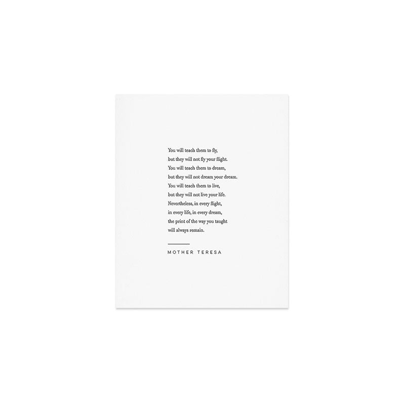 Mother Teresa Quote Art Print Gallery Image 1