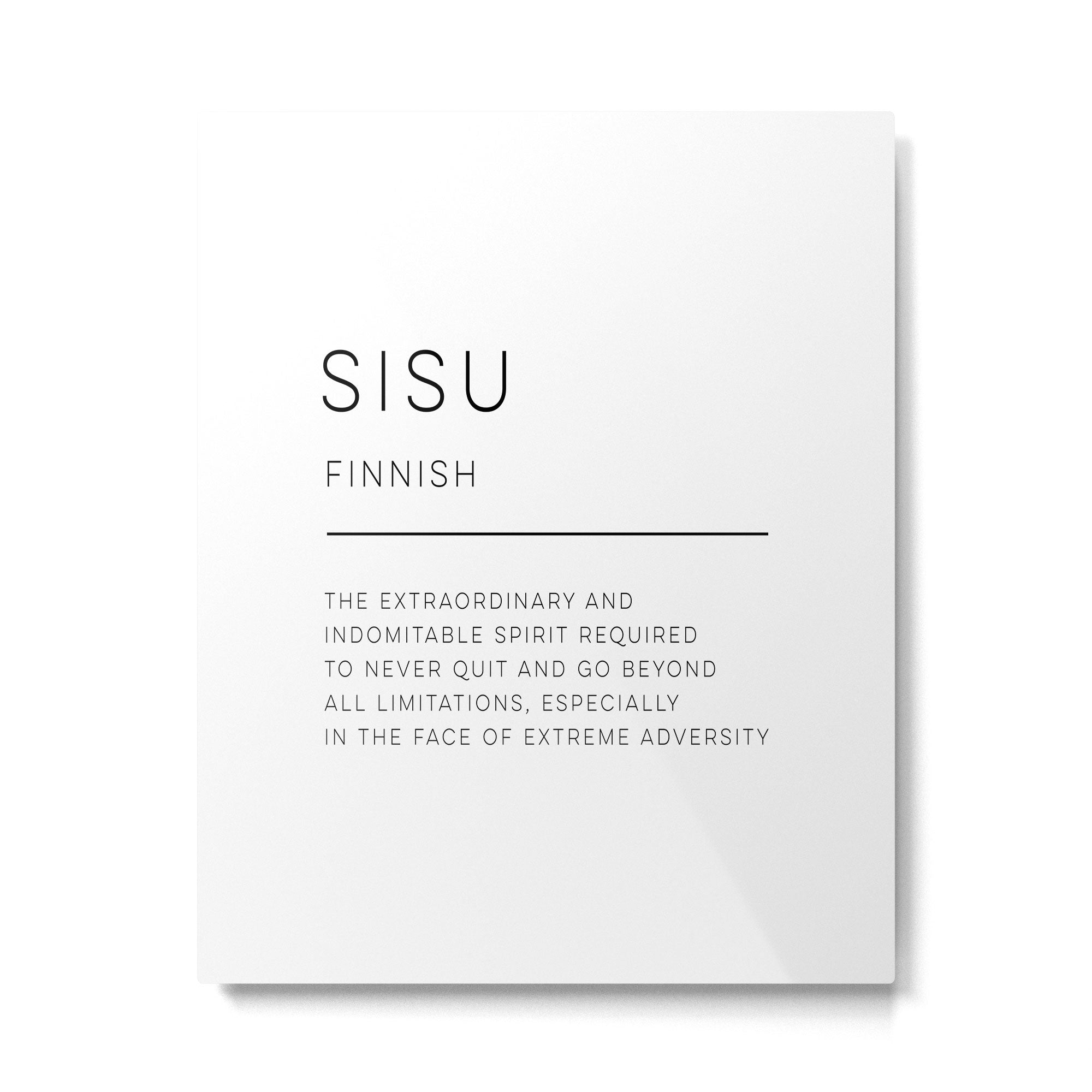 Sisu Definition Metal Print Gallery Image 6