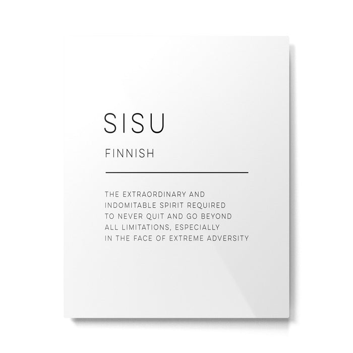 Sisu Definition Metal Print Gallery Image 1