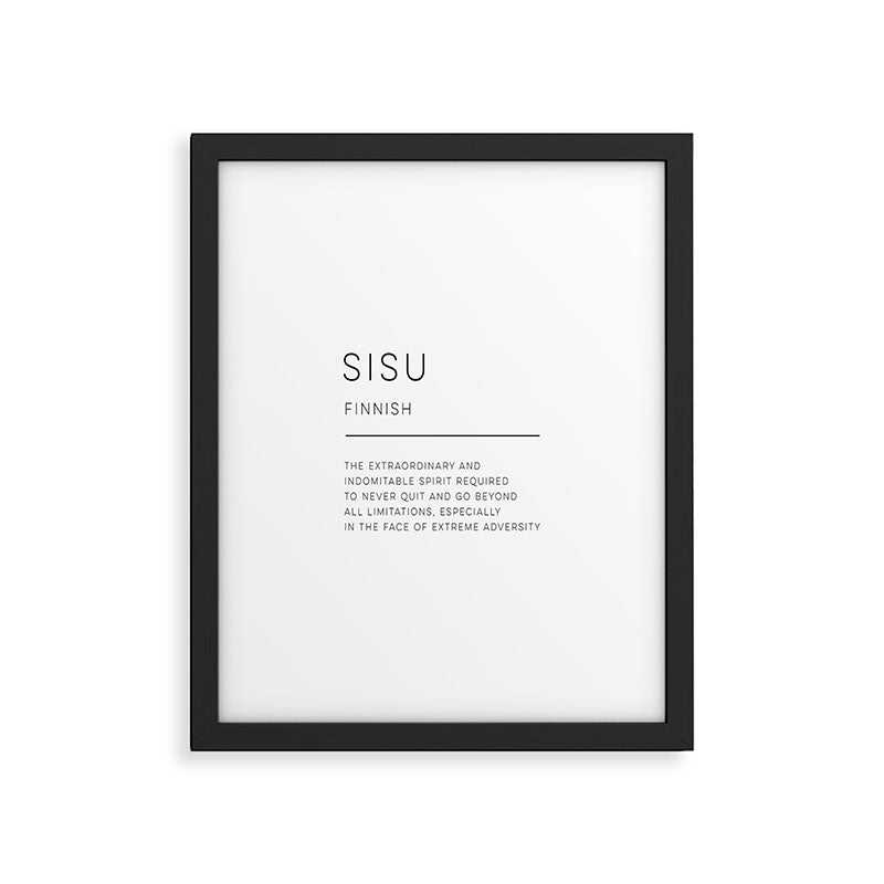 Sisu Definition Framed Art Print Gallery Image 6