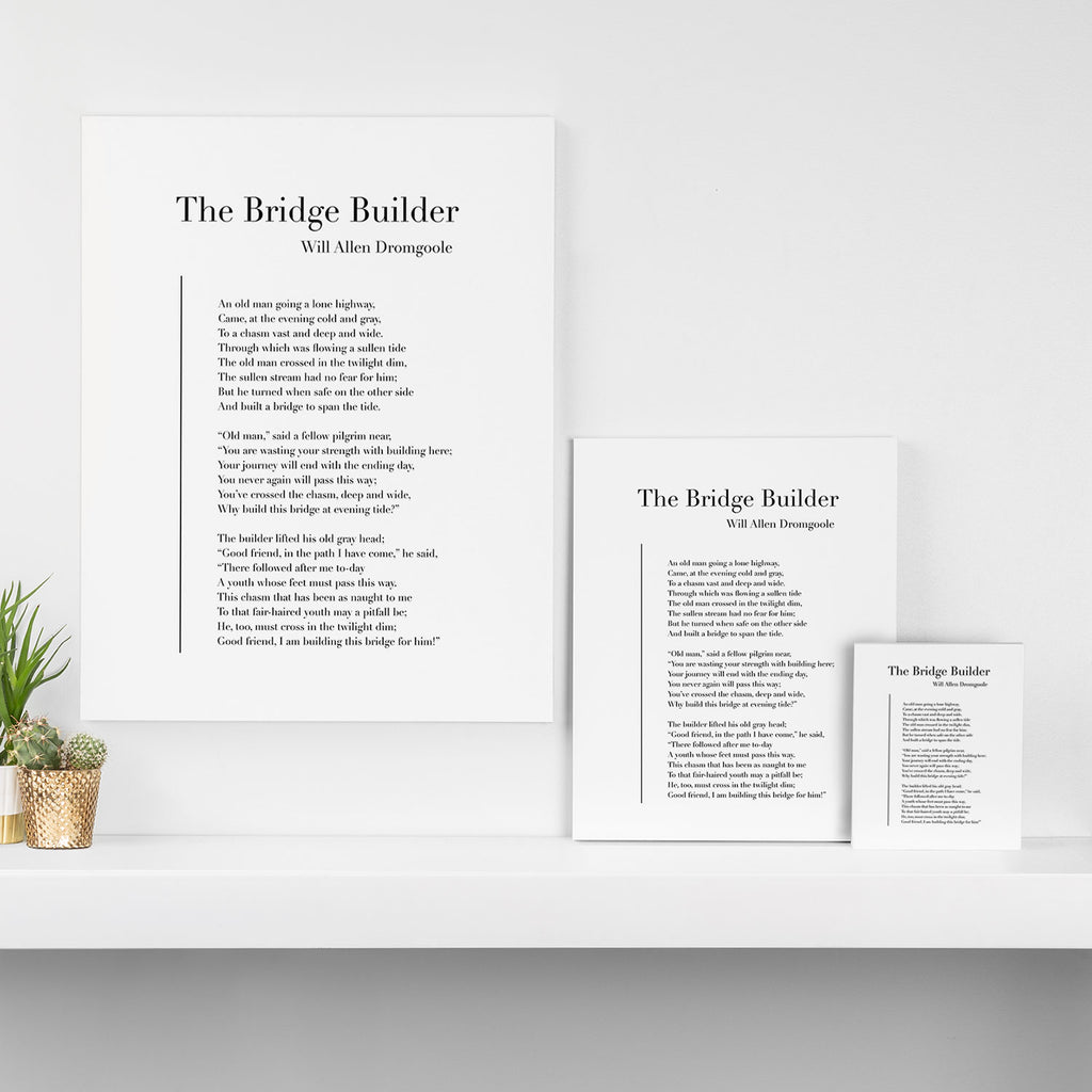 The Bridge Builder by Will Allen Dromgoole Canvas Print Gallery Image 3