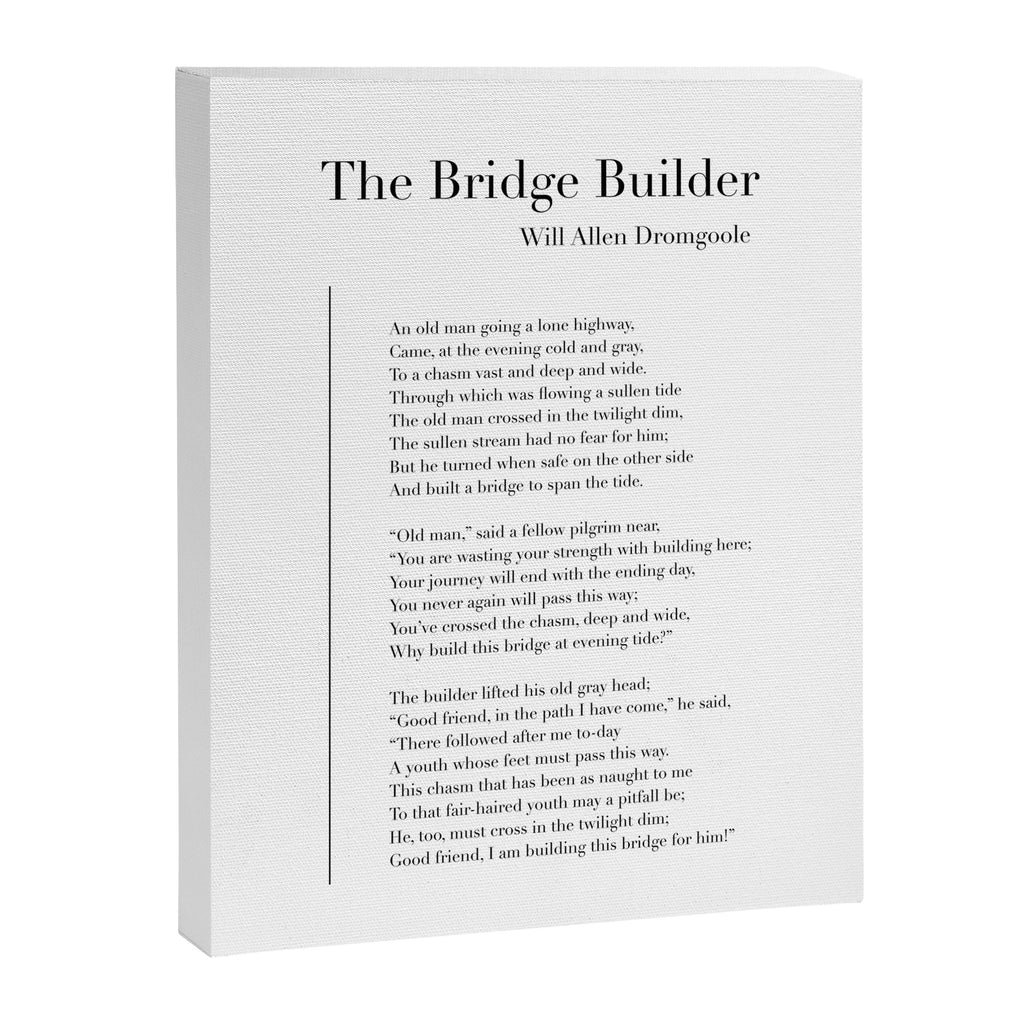 The Bridge Builder by Will Allen Dromgoole Canvas Print Gallery Image 8