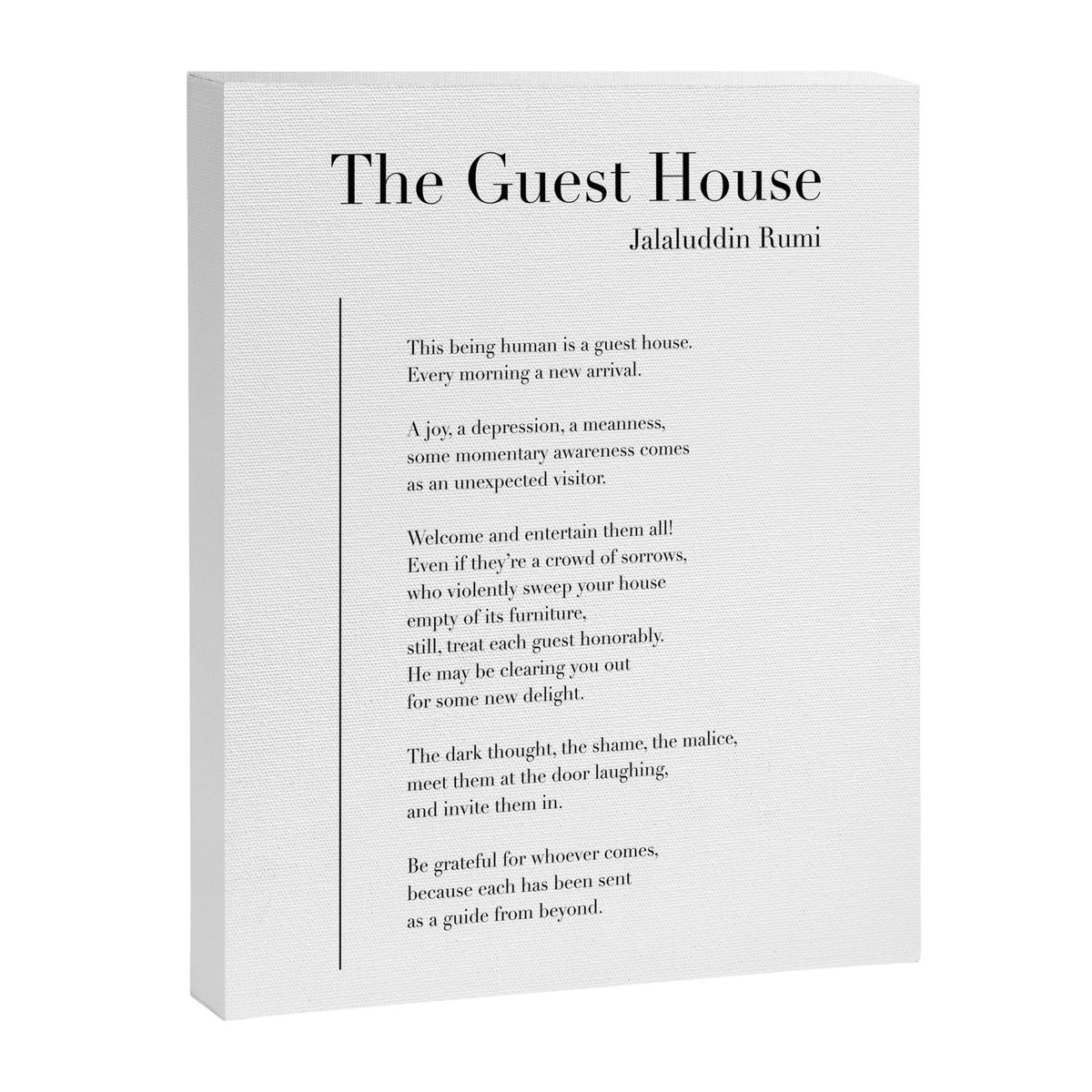 The Guest House by Rumi Canvas Print Gallery Image 8
