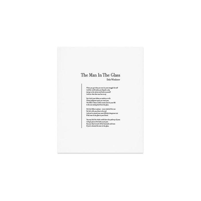 The Man In The Glass by Dale Wimbrow Art Print Gallery Image 1