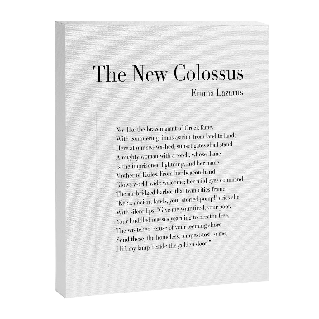 The New Colossus by Emma Lazarus Canvas Print Gallery Image 3