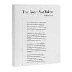 The Road Not Taken by Robert Frost Canvas Print Gallery Image 8