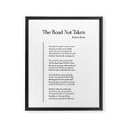 The Road Not Taken by Robert Frost Framed Canvas Print Gallery Image 8