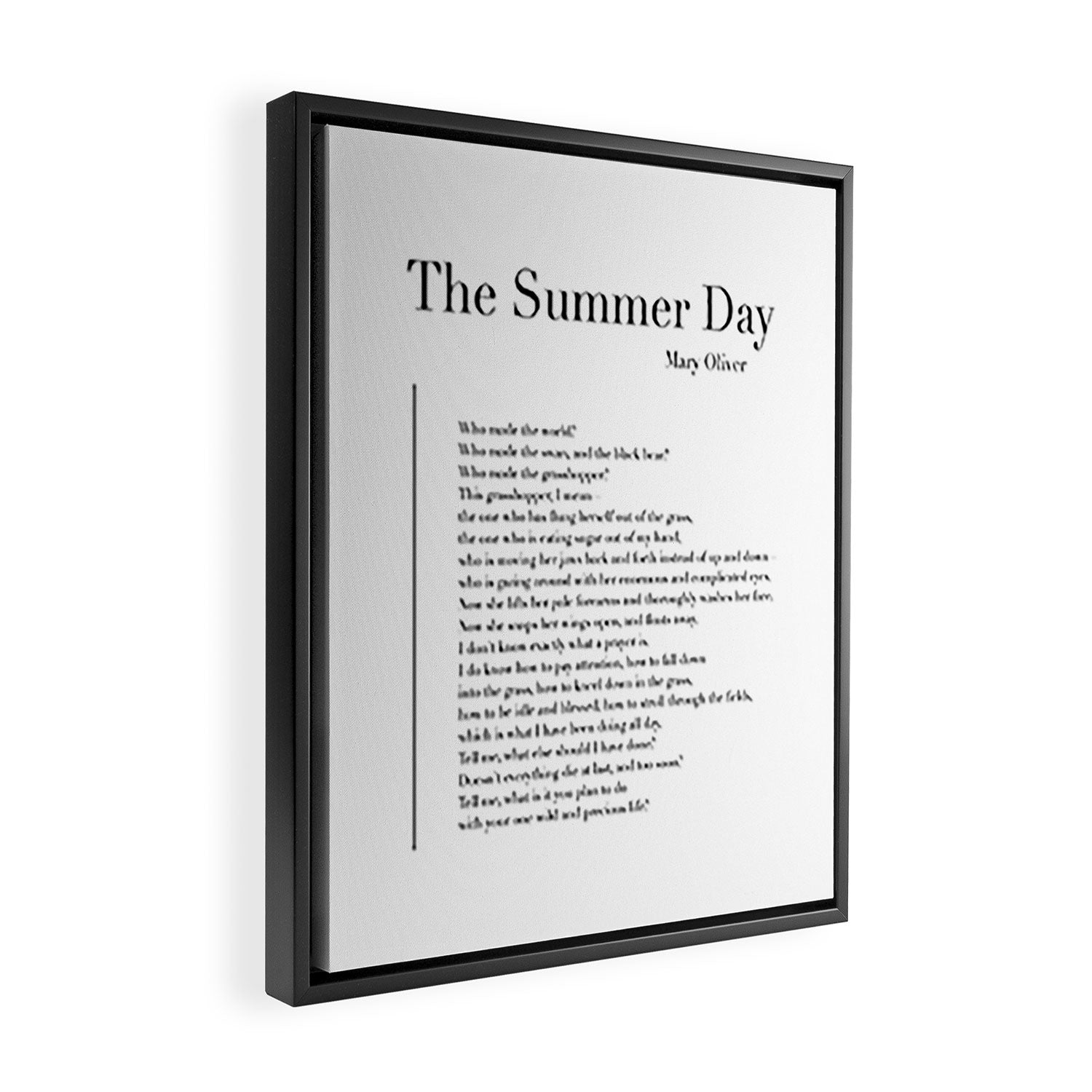 The Summer Day Framed Canvas Print Gallery Image 2