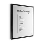 The Sun Never Says by Rumi Framed Canvas Print Gallery Image 2