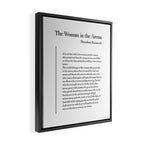 The Woman in the Arena by Theodore Roosevelt Framed Canvas Print Gallery Image 2