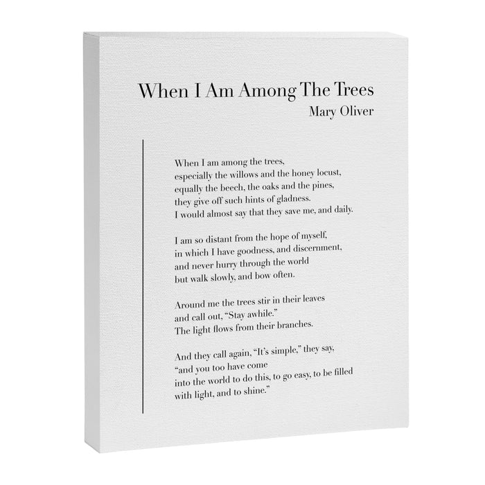 When I Am Among The Trees Canvas Print Gallery Image 1