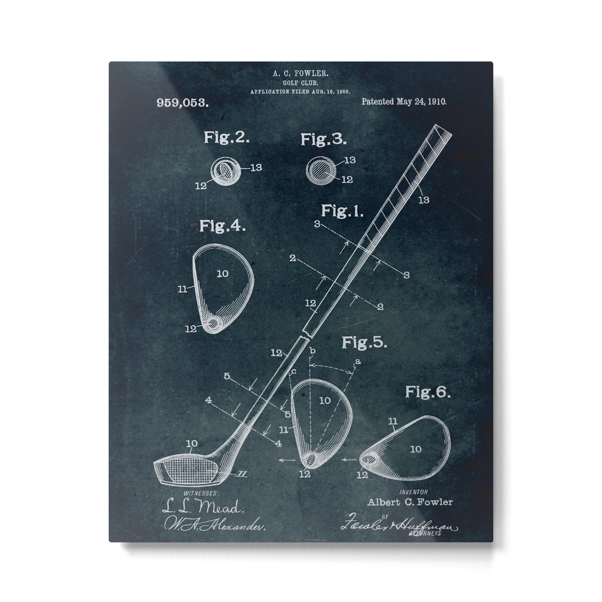 1909 - Golf Club patent art Metal Print Gallery Image 4