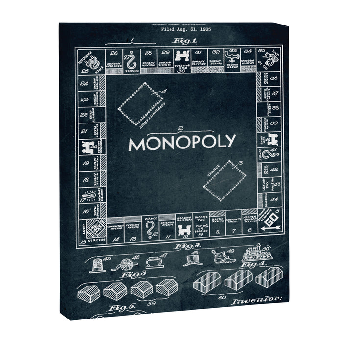 1935 - Board game apparatus (Monopoly) Canvas Print Gallery Image 1