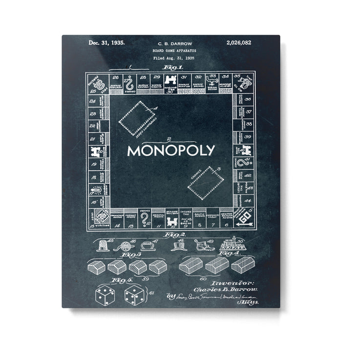 1935 - Board game apparatus (Monopoly) Metal Print Gallery Image 1
