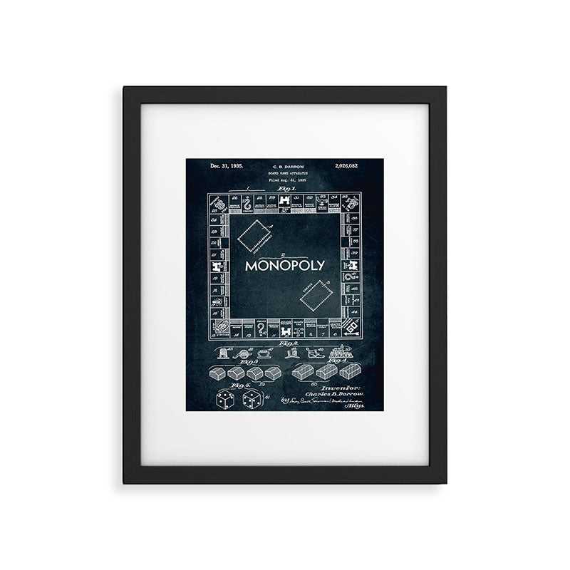 1935 - Board game apparatus (Monopoly) Framed Art Print Gallery Image 5