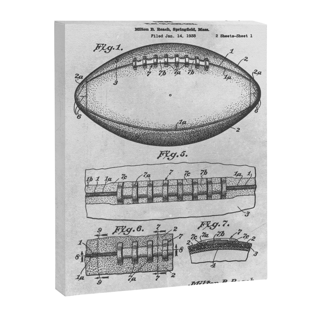 1938 Football Canvas Print Gallery Image 6